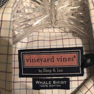 Men’s Vineyard Vines Windowpane Button Down Medium